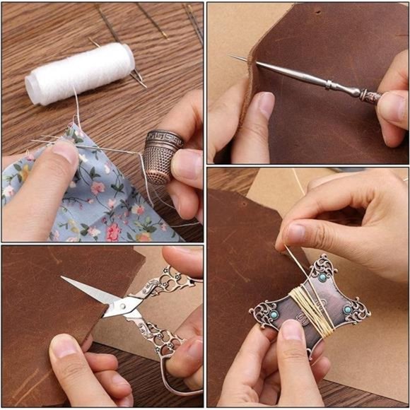 Embroidery Scissors Kit, Vintage Scissors European Style Sewing Kit for Crafting - Picture 5 of 7